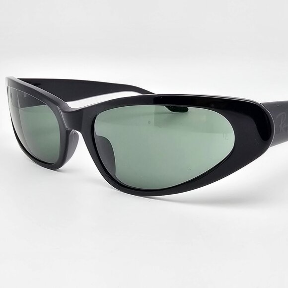 Ray-Ban B&L W1924 XVAR Black Frame G-15 Green Glass Lens Cat Eye Sunglasses 55mm